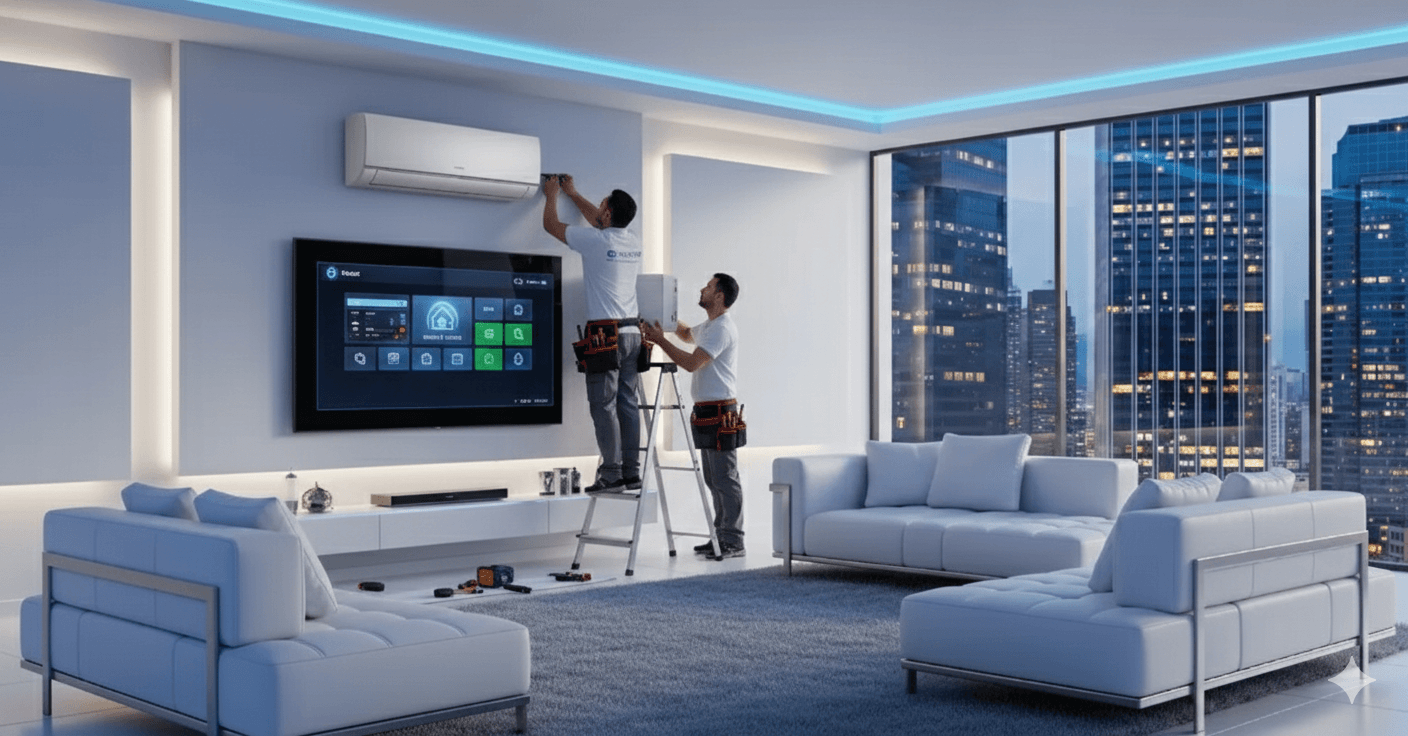 Futuristic sustainable smart home